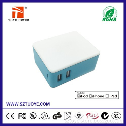 New design!!! Multi function power bank & wall charger 2-in-1 dual port wall charger power bank 4400 mah